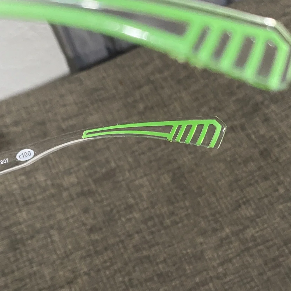 Body Glove Transparent Sunglasses with Green Accents